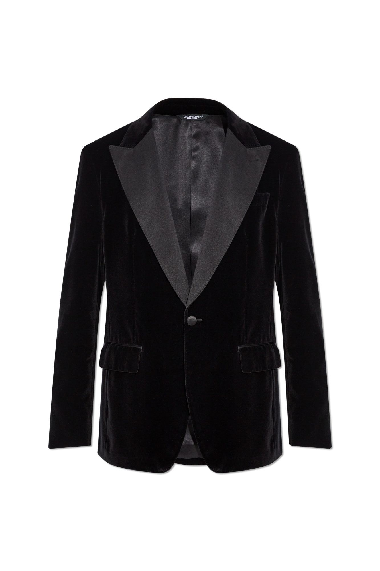 Black Velvet Blazer Dolce & Gabbana - SchaferandweinerShops